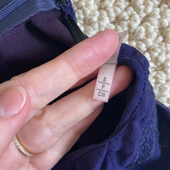 Elie Tahari Royal Purple Lace Sheer Dress - Picture 11 of 11